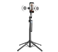 71'' Auto Face Tracking for iPhone 360° Rotation Wireless Remote and Gesture Controls,Motion Sensor Phone Tripod Stand with Light Applied to YouTube, Tiktok, Facetime
