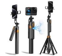 71" Auto Face Tracking Selfie Stick Tripod 360°Rotation Extendable Phone Tripod Stand for Selfies,Video Recording for iPhone,Camera Applied to TIK Tok