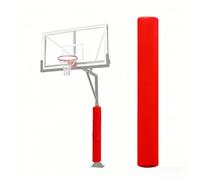 71" Basketball Pole Padding - Heavy Duty Basketball Hoop Padding For Outdoor Pole, Playground, Player Protection, PU, Fits 4.5-8.7" Round, Hook/Loop Closure, 7 Colors(Red,Dia 5.5"/14cm)