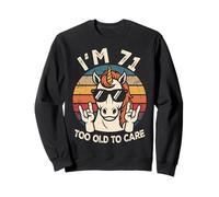 71 Birthday 71 Years Old 71st Men Women Funny Unicorn Sweatshirt