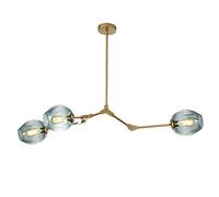 71"Glass Ball Branches Chandelier,E26 Sputnik Chandelier Adjustable Height, 8-Lights Mid Century Globe Pendant Light,Hand Blow Metal Light Fixtures Gradient Soot,Gradient Soot,d 3-Li