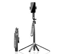 71 Inch Auto Tracking Tripod 360° Rotation with Remote Control and Gesture Control for iPhone Android Camera and TikTok Recording + Detachable Lights (No App/35cm)