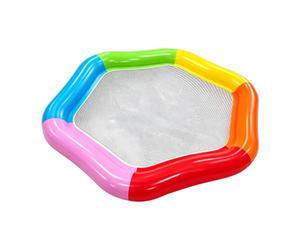 71 Inch Floating Lounger, Beach Saddle, Pool Chair, Inflatable Sofa | Water Two People Robust PVC Sealing, Raft Mattress Air Courtyard