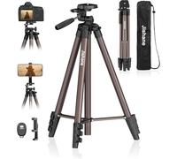 71 Inch Lightweight Camera & Phone Tripod with Wireless Remote(Rose Gold) | Comes with phone holder and carry bag,travel-friendly,2-in-1 selfie stick and tripod design,Aluminum portable alloy body