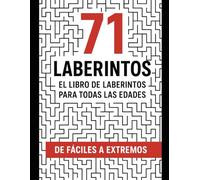 71 Laberintos El libro definitivo de laberintos para todas las edades rompecabezas fáciles y extremos
