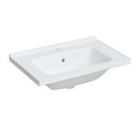 (71 x 48 x 19.5 cm) vidaXL Bathroom Sink Toilet Basin Sink Wash Basin White Rectangular Ceramic