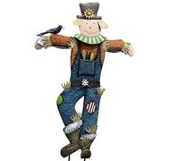 71" x 50" Metal Scarecrow Yard Decoration - Fall Decorations for Home Outdoor, Metal Scarecrow Garden Stake for Fall Harvest Decor, Autumn Yard Signs for Outside Garden Lawn Porch