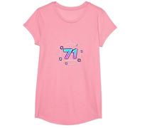 71 Years of Force Birthday Gift Cosmic Celebration T-Shirt, Girls, Pink, Large