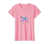 71 Years of Force Birthday Gift Cosmic Celebration T-Shirt, Women, Pink, M