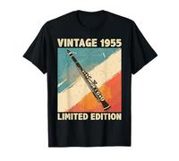71 Years Old Gift Vintage 1955 Clarinet Lover 71st Birthday T-Shirt
