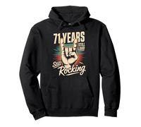 71 Years Still Loud Still Rocking It 71st Birthday Funny Pullover Hoodie