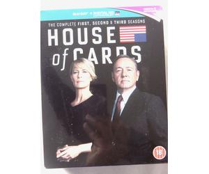 71040 Blu-ray - House Of Cards The Complete Seasons 1-3 [NEW / SEALED] 2015 SB