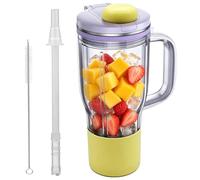 710ml Travel Tumbler Replacement for Ninja BlendBoss Blender, Personal Tumbler Cup with Spout Lid & Removeable Straw Compatible with Ninja Blend Boss Blender DB351 & DB301 Series, Dishwasher Safe