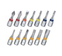 711L Color Coded 13 PCS Hex Bit Set 1/4" - 2 PCS of Torx 9, 2 PCS of Security Torx 10, and Other 9 Bits - Accessary for Bike Motorcycle Maintenance
