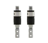 711L Flat End 1/4" Hex and Square Socket 2 in 1 Extension - Compatible with Leatherman Multitool Flat Bit Adapter - 2 Way Bit Driver Extender - 2PCS