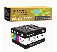 711XL 711 Ink Cartridges Compatible for 711XL Ink Cartridge Work for HP T100 T120 T125 T130 T520 T525 T530 Printer (1 set)