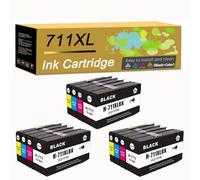 711XL 711 Ink Cartridges Compatible for 711XL Ink Cartridge Work for HP T100 T120 T125 T130 T520 T525 T530 Printer (3 set)