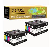 711XL 711 Ink Cartridges Compatible for 711XL Ink Cartridge Work for HP T100 T120 T125 T130 T520 T525 T530 Printer (2 set)