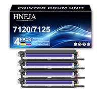 7120 Drum Unit, Compatible 013R00657 013R00658 013R00659 013R00660 Imaging Unit for Xerox WorkCentre 7120 7125 7220 7225 Printer,4 Colors-1 Pack