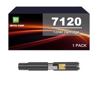 7120 Toner Cartridge Compatible For Xerox VersaLink C7120 C7125 C7130 | 7120 Toner Cartridges Replacement For C7120 C7125 C7130, With chip, 31000/ 20000 pages(Black)
