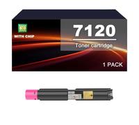 7120 Toner Cartridge Compatible For Xerox VersaLink C7120 C7125 C7130 | 7120 Toner Cartridges Replacement For C7120 C7125 C7130, With chip, 31000/ 20000 pages(Magenta)