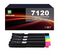 7120 Toner Cartridge Compatible For Xerox VersaLink C7120 C7125 C7130 | 7120 Toner Cartridges Replacement For C7120 C7125 C7130, With chip, 31000/ 20000 pages(4 colors)
