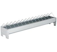71302 Feeding Trough for Hens Galvanised 75 cm Long 10 cm Wide