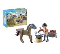 PLAYMOBIL 71357 Horses of Waterfall - Farrier Ben and Archilles