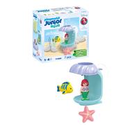 71460 JUNIOR & Disney: Ariel's Shell Shower, fun bath time with Ariel and a fish, sustainable toy made from plant-based plastics, gifting toy, play