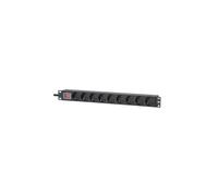 715133 Rack Power Strip 19" 1U 9 Outlets with Switch