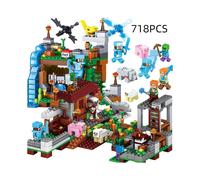 (718PCS) Building Toy Block Set Village Diy Puzzle Toy Abs Kid Educational Gift