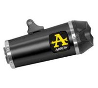 Arrow Works Nichrom Dark With Carbon End Cap Yamaha Mt-09 ´21-23 Homologated Muffler Silver Homologated