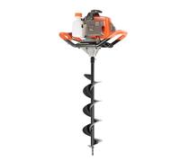 71CC Petrol Post Hole Digger 2 Stroke Engine Earth Auger with 3 Drill Bits (4/6/8 Inch) Heavy Duty Petrol Spiral Digger for Fence Post Planting & Garden Drilling, Ergonomic Anti-Vibration Handle