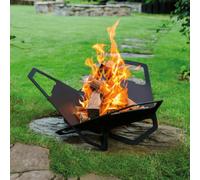 71cm Chic Steel Net Outdoor Fire Pit Garden Ice Bowl Charcoal Burner Primrose