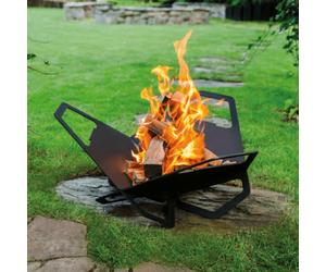 71cm Chic Steel Net Outdoor Fire Pit Garden Ice Bowl Charcoal Burner Primrose