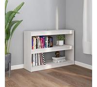 71cm Small Bookshelf - 3-Tier Modern Bookcase, Floor Standing Storage Rack for Books, CDs, DVDs, Stylish Book for Bedroom & Living Room (White)