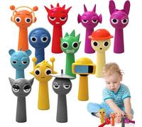 71Nmly 12pcs Sprunki Cartoon Figures,Sprunki Action Figures,Spunki Cartoon Characters,Sprunky Wenda Statue,Colorful Toy Figures for Kids for any Sprunky Games fan Girls and Boys Collectible Toy