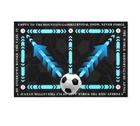 71Nmly 60 * 90cm Large Football Training Mat,Non-Slip Shock Football Mastery Mats,Footballs Mats Ball Control Dribble Mats,New Type Footballs Training Equipment Rug for Kids Adults Indoor Trainer