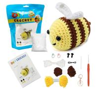 71Nmly Beginner Crochet Kit for Adults & Kids Cute Bees Beginner Crochet Kits Complete Crochet Kit Bees Knitting Starter Kit with Instructions and Video Tutorials for DIY Craft