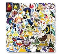 71Pcs Bill Cipher Cartoon Stickers Pack, Aesthetic Vinyl Waterproof Sticker Decal for Water Bottle,Laptop,Phone,Scrapbooking,Journaling Gifts for Teens Kids for Party Supply Favor Decor…
