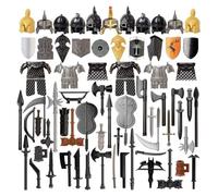 71PCS Medieval Ancient Rome Egypt Weapons Accessory Set, Military Armor Kit Compatible with Other Building Blocks, Battle Scene & MOC Creations for Teens & Collectors