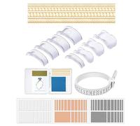 71Pcs Rings Sizer Adjuster for Loose Rings with Size Measuring Tool Plug in Invisible Guards Tightener Size Customization