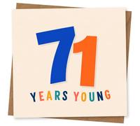 71st Birthday Card for Her, Funny Design