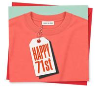 71st Birthday Card for Her, Funny Gift Design
