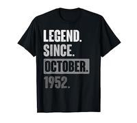 71st Birthday Vintage Retro Funny 71 Year Old October 1952 T-Shirt