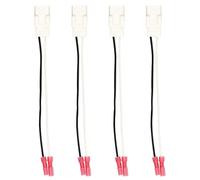 72-6514 Speaker Adapter Wire Harness Compatible with Jeep Dodge Chrysler Town & Country Dakota Ram Wrangler Car Front and Rear Door Speaker Wiring Harness Speaker Connector (4Pcs)