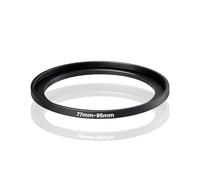 72-77mm Step Up Ring Adapter Filter, Metal Camera Lens Filter Adapter Ring Set Universal Black Stepping Rings Fits 72mm Lens to 77mm UV/CPL/ND Filters Hoods Converters (77-95mm)