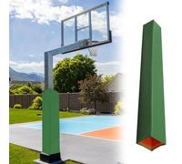 72" Basketball Hoop Padding - Protective Wrap for Pole, Boxing Style, Ideal for Cars & Trees, Fits 2" to 12" Poles, Durable Black Foam (5"x5" - 13x13cm)