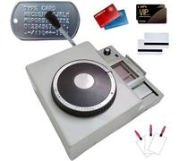 72-Character Manual Embossing Stamping Machine PVC/ID/Credit Card Embosser Code Printer,Card Personalization Tool for Standard PVC Cards 85.5mm × 55mm