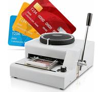 72-Character Manual Stamping Machine, PVC Letter Personalized Card Embosser Code Printer, Manual Stamping Coding Machine for Card Making PVC and ID VIP Card Embosser Stamping Machine~/